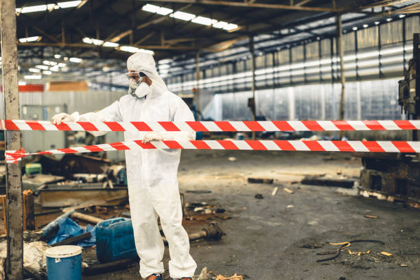 Professional Biohazard technician working in Farmington, MO